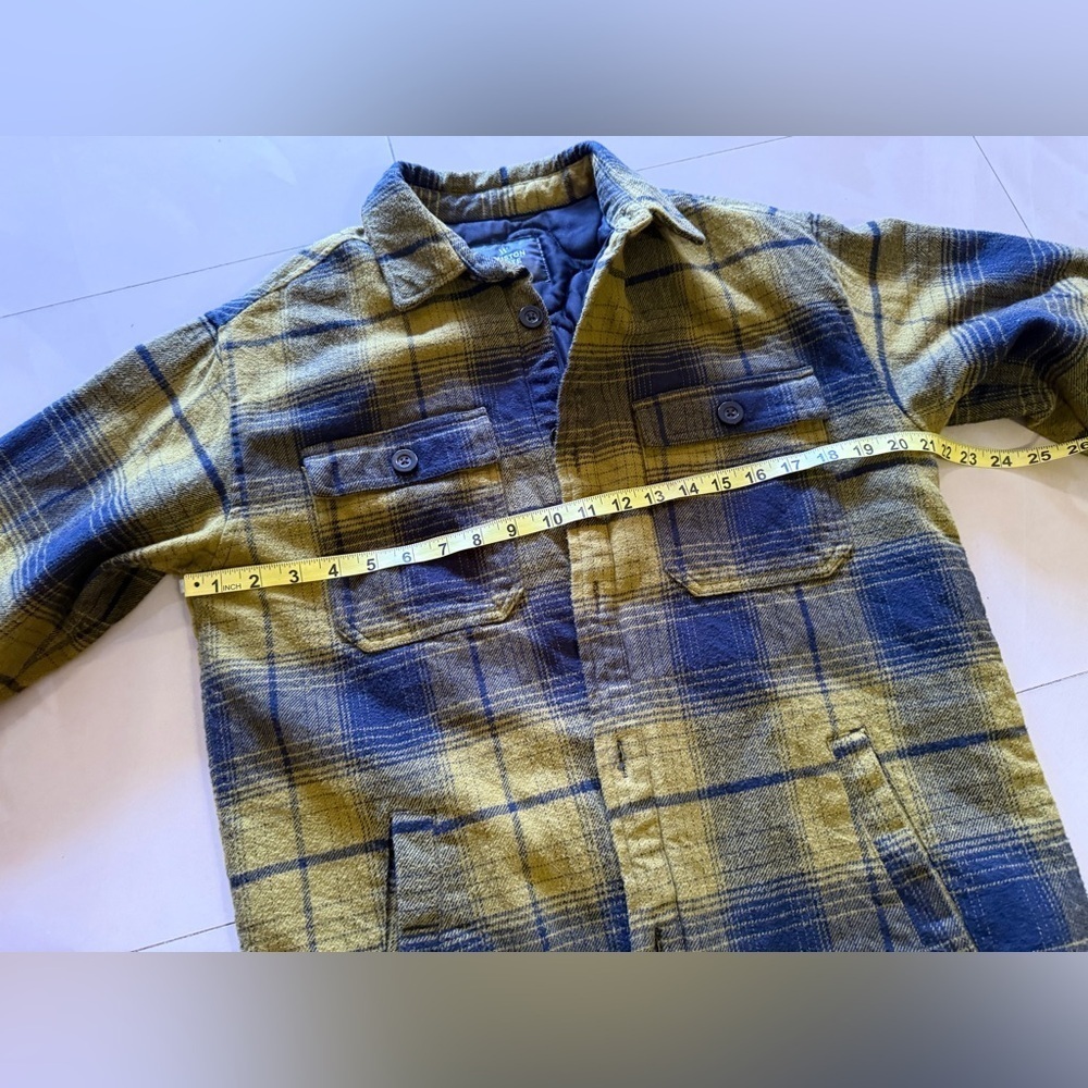 - Men’s Houston White- green/ yellow plaid jacket Size S winter shirt - Picture 10 of 14